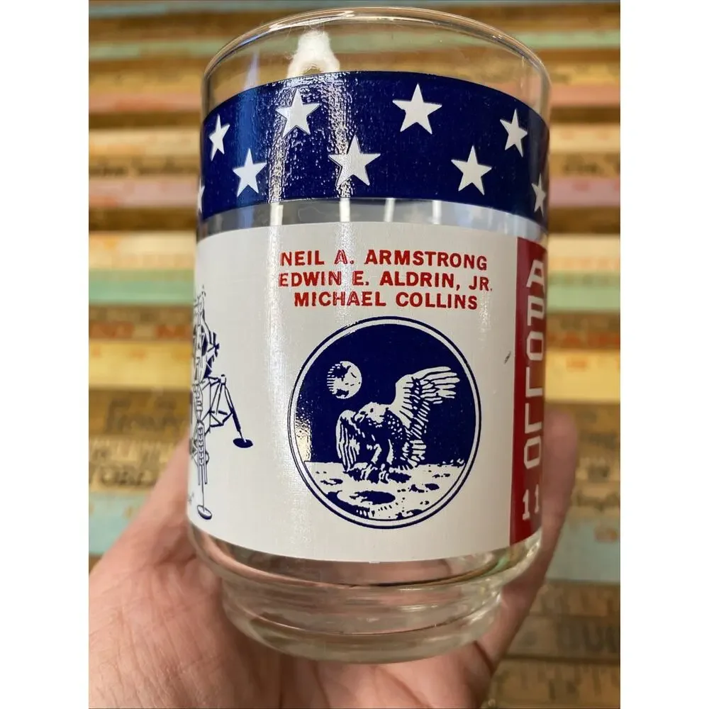 Vintage NASA Apollo 11 Drinking Juice Glass Man On The Moon Libbey 1969 USA
